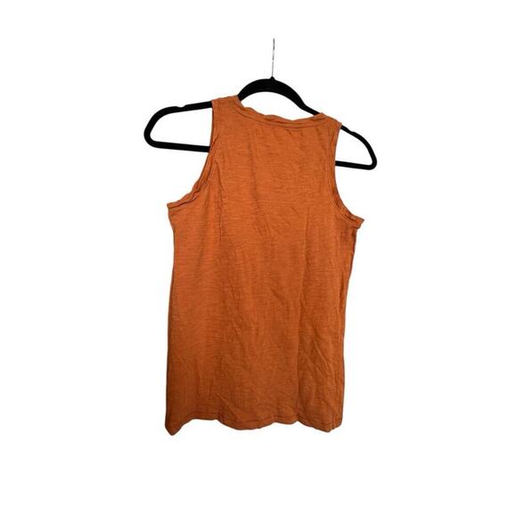 Madewell 100% Cotton Rust Color Cotton Tank‎ XXS - Picture 8 of 15